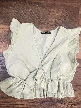 Cropped top sage green small
